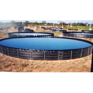 China 16m Diameter 301,440 Liters Collapsible Round Fish Pond PVC Tarpaulin Outdoor Fish Tank supplier