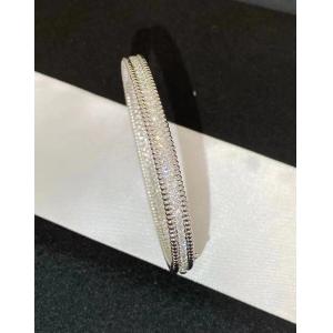 18K Yellow Gold 1 Rows PerléE Diamonds Bracelet Custom Van Cleef & Arpels