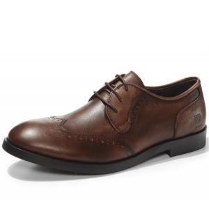 China Full Grain Leather Mens Dress Shoes , Lace Up Pointed Toe Mens Casual Oxford Shoe supplier