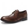 China Les chaussures élégantes des pleins de grain hommes de cuir, lacent la chaussure occasionnelle d'Oxford des hommes dirigés d'orteil wholesale