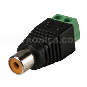 China RCA-FC  RCA(Phono) Female Socket to Screw Terminals Connector for AV Cable supplier