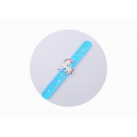 China Wholesale Cute Silicone slap band Unicorn Snap wristband for Kids on sale