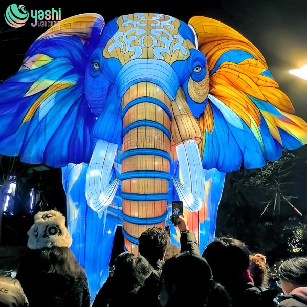 Custom LED Elephant Lanterns for Theme Parks and Events