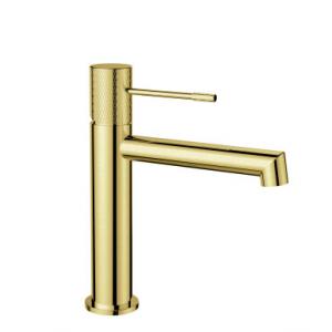 China Chrome Surface Finishing Basin Mixer Faucet Gold Basin Mixer Tap Water Flow Control supplier