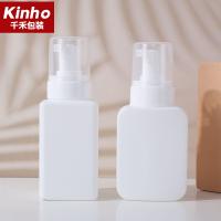 China 300ml Square Cosmetic Lotion Bottle Hand Sanitizer Facial Cleanser Liquid Soap HDPE Cosmetic Bottles on sale