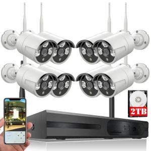 NVR HD 8CH WiFi Wireless Camera System 1080P Outdoor Indoor CMOS