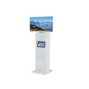 China Remote Digital Signage Cell Phone Charging Stations with 43 inch Advertising Screen supplier