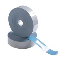 China Htv High Heat Transfer Vinyl Film Tape For Safety Clothing Silver Reflection PES Material on sale