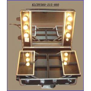 Rolling Makeup Desk Case with Lighted Mirror KLCBY560-215-660