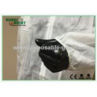 China MP SMS Tyvek Nonwoven Material Single Use Lab Coat With Zip Closure on sale