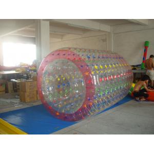 China High Quality Color Dot Inflatable Water Roller for Recreation In Kids Inflatable Pool supplier
