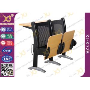 China College Steel Back Aluminium Station School Desk And Chair With Patent Seat supplier