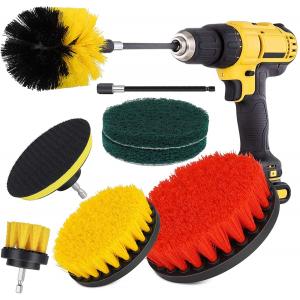 8pcs Drill Cleaning Brush Set Scrubber 3.5in Cleaning Bathroom