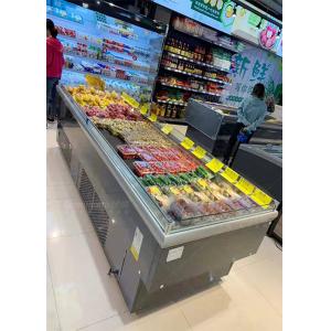 China Horizontal Fruit Cooling Cabinet Vegetable Display Chiller For Supermarket supplier