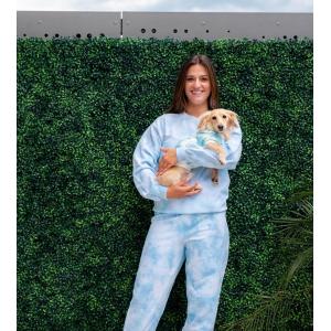 Handmade Tie Dye Matching Dog Human Clothes Outdoor Casual