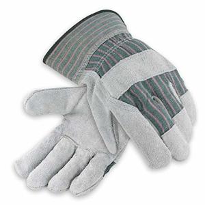 Heavy Shoulder Rubberized Palm Leather Work Gloves 10.5'' OEM ODM