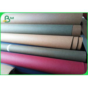 China Good Wear Resistance Kraft Paper Fabric Brown Color For Tote Bags supplier