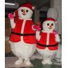 China Custom Adult and Kids Christmas Red Snowman Mascot Costumes wholesale