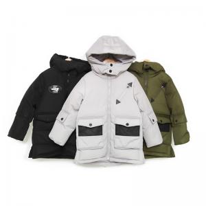 China Bilemi Boys Solid Long Hooded Fashion Duck Down Jacket Baby Snowsuit Kids Winter Coat supplier