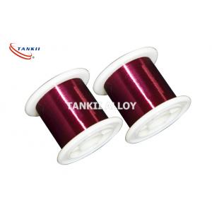 Red Color 0.1mm Enameled Winding Wire Polyester Insulation