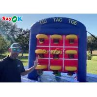 China Inflatable Backyard Games Indoor Inflatable Tic Tac Toe Basketball Connect 3 In Row Game on sale