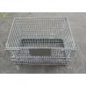 China Industrial Transport Metal Shelves Collapsible Storage Cabinet Mesh Turnover Box wholesale