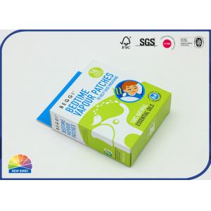 China Medication Packaging Printed Folding Carton Box Reverse Uv Coating supplier