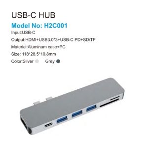 China Adaptateur LAN USB de type C Hub 4 en 2 avec 3 ports USB 3.0 et interface LAN RJ45 Gigabit wholesale