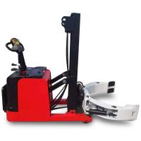 China Forklift 1000Kg Erect Powered Film Roll Lifting Equipment Trolley on sale