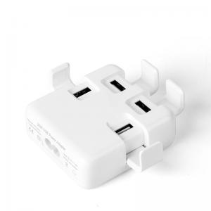 China Multi Function 4 Usb Power Adapter US EU UK Socket For IPHONE / SAMSUNG Phone supplier