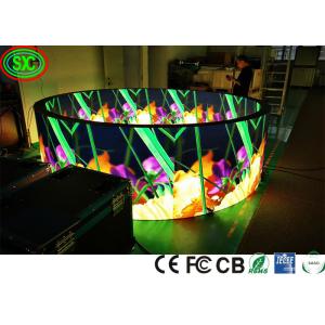 China Armário de ferro 1R1G1B P4 Círculo Flexível Led Screen SMD2121 tela de exibição LED a cores inteiras tela LED a cores inteiras supplier