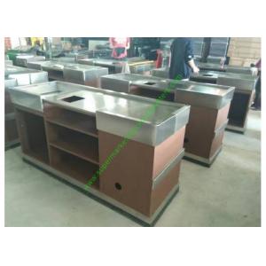China Stainless Steel Cash Register Counter Stand / Till Counters For Shops Or Retail Stores supplier