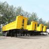 3 axle 4 axle 50t dump tipper truck trailer for sale Hg60 steel white and yellow