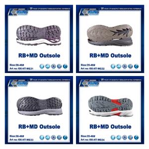 Multicolor RB MD Soft Rubber Soles For Shoe Making Antislip Practical