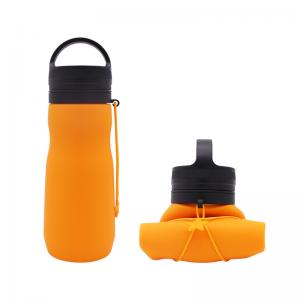 simple modern usa drinkware Collapsible Silicone Water Bottle manufacturers with marking