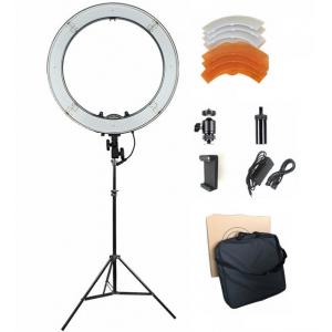 55W 5500K 18inch Dimmable LED Ring Light Kit with Carry bag, Light Stand for Video Photography Blogging Portrait