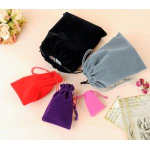 Eco Friendly Polyester Drawstring Sports Bag Small Velvet Bag For Gift Jewelry