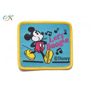 Twill Material Background Fabric Mickey Mouse Iron On Patches For Clothing