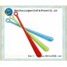 Multicolor Long Plastic Shoe Horn Custom Silk Print / Heat Transfer Print