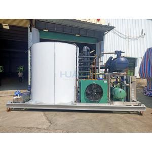 Industrial 30 Tons Large Split Type Evaporative Cooled Flake Ice Machine For Ice Factory