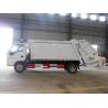 120hp Back Loader Garbage Truck , 5m3 Isuzu 600P 5cbm Refuse Compactor Waste