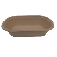 China Biodegradable Plastic Blister Tray Sugarcane Pulp Tray Disposable Recyclable on sale