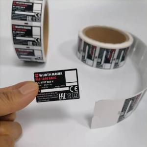 China Custom Adhesive PET Sticker Labels Permanent / Removable / Repositionable supplier