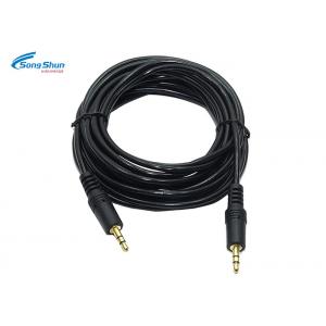 China Custom 3.5 Mm Audio Wire Car Aux Cord For Stereo Headphone Headset 7/0.16 Bare Copper supplier