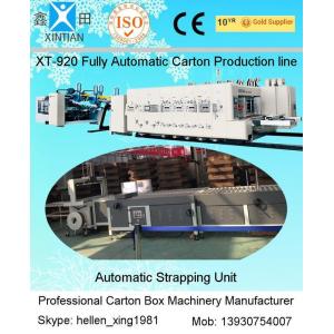 China Automatic Corrugated Paperboard Flexo Printer Slotter Folder Gluer with Bunding Machine supplier