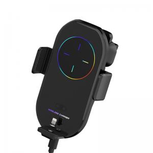 China car phone stand Infrared Induction Wireless Charger Automatic Clamping 10W  9V 1.2A supplier