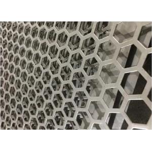 China Hexagonal Perforated Metal Mesh 0.5-8mm Thickness For Architectural Applications supplier