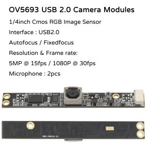 China Módulo de cámara USB OV5693 5MP para poca luz, módulo de cámara para teléfonos inteligentes con enfoque automático 2K wholesale