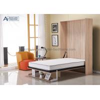China 5ft Wall Mounted Bed Mechanism With Bookshelf , Murphy Bed Metal Frame on sale
