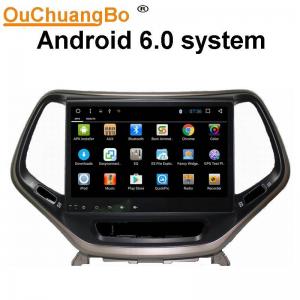 Ouchuangbo car radio multi media android 6.0 for Jeep Cherokee 2016 with 3g wifi bluetooth touch screen